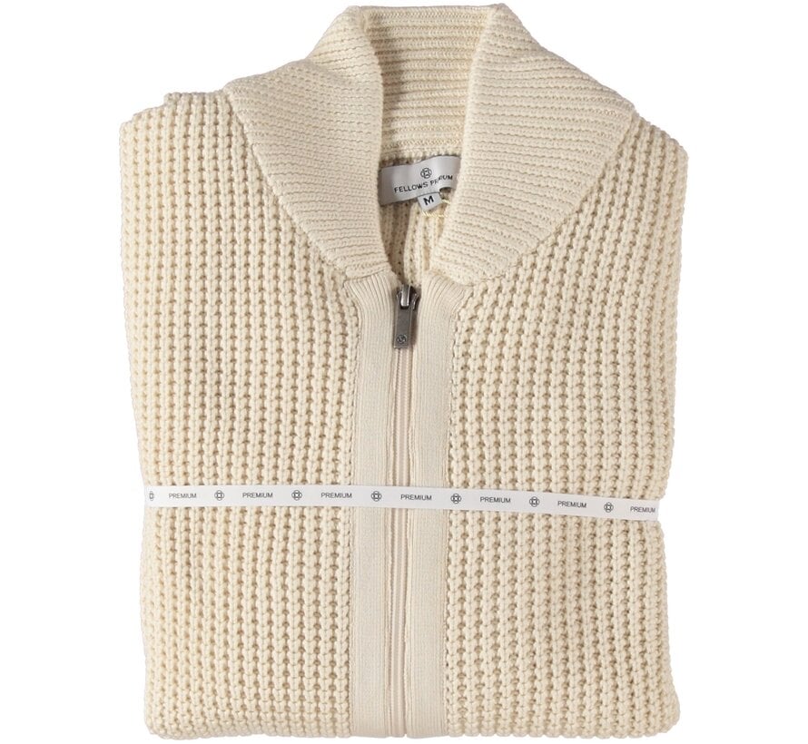 Cardigan Premium Henly Collar White (52.1152 - 104)