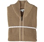 Cardigan Premium Henly Collar Mid Brown (52.1152 - 145)