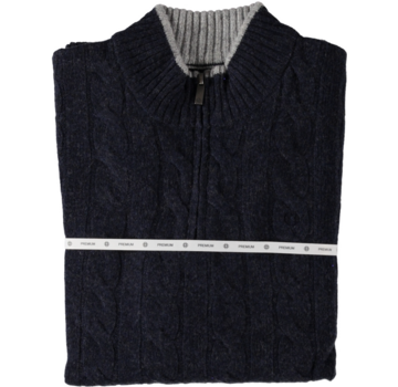 Fellows United Half Zip Pullover Premium Cable Navy (52.1151 - 110)