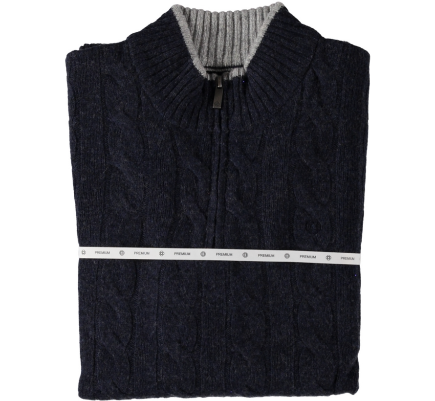 Half Zip Pullover Premium Cable Navy (52.1151 - 110)
