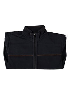 Fellows United Vest Cardigan Mixed Fabrics Navy (52.2604 - 110)