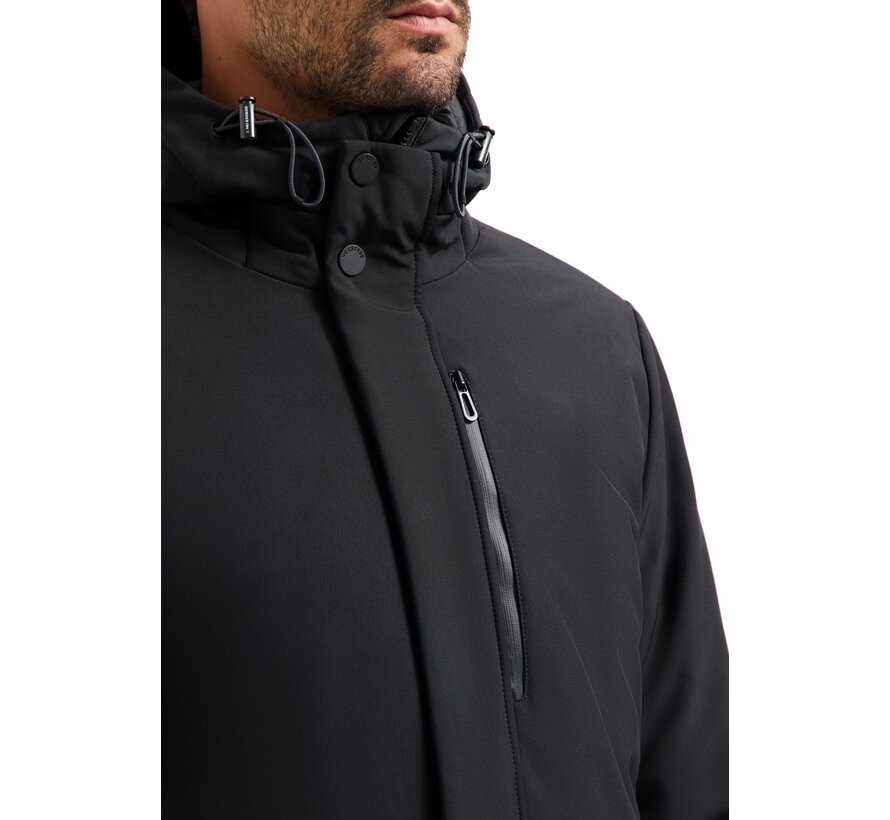 No Excess Jacket Long Soft Shell Black (29630818SN - 020)