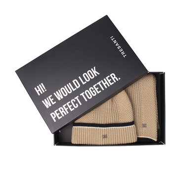 Tresanti FULSI | Giftset scarf & beanie Beige (TRCOJE031 - 101)