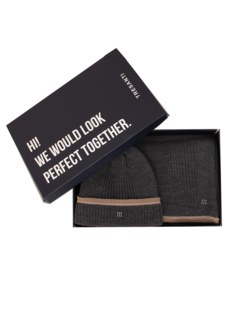 Tresanti Tresanti FULSI | Giftset scarf & beanie Grey (TRCOJE031 - 200)
