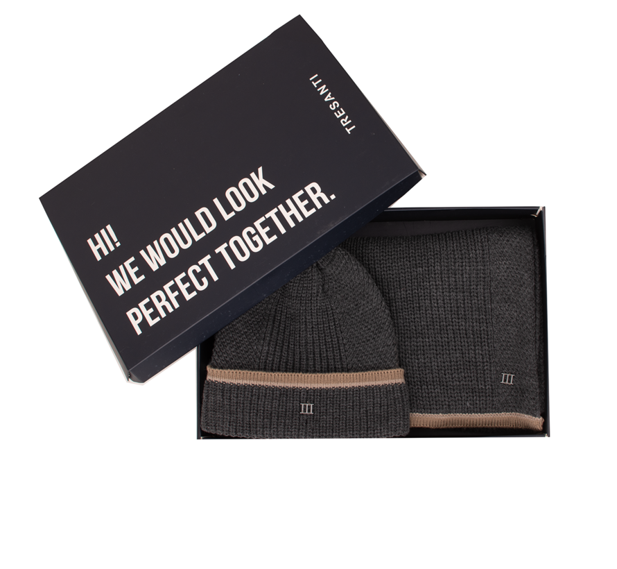 FULSI | Giftset scarf & beanie Grey (TRCOJE031 - 200)