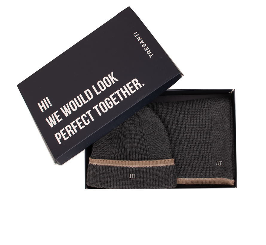 Tresanti FULSI | Giftset scarf & beanie Grey (TRCOJE031 - 200)