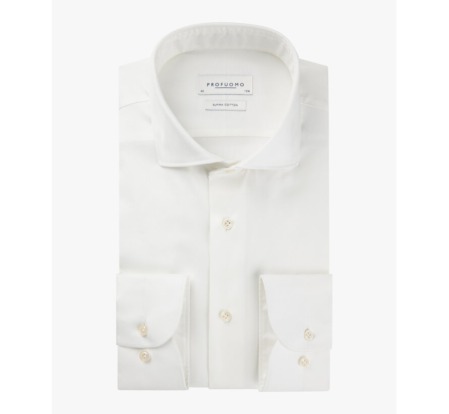 Profuomo Overhemd Supima Cutaway Offwhite (PP2H00001D)
