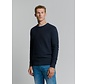 Pullover Crewneck 2 Coloured Waffle Jacquard Blueberry (26211112 - 098)