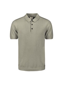 No Excess No Excess Pullover Short Sleeve Polo Solid Relief Knit Light Army (27210244 - 011)
