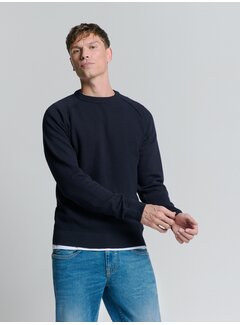 No Excess No Excess Pullover Crewneck Solid Relief Knit Blueberry (26231104 - 098)
