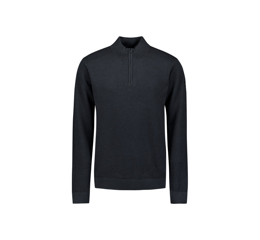 No Excess Pullover Half Zip Plated Structure Knit Night (29230813SN - 078)