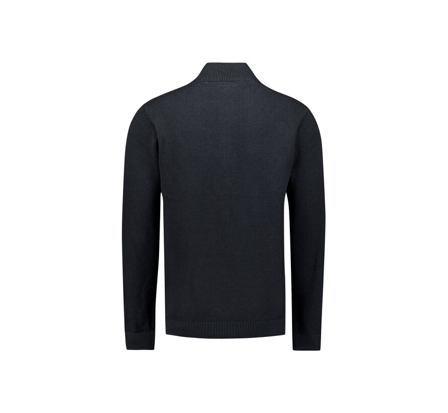 No Excess Pullover Half Zip Plated Structure Knit Night (29230813SN - 078)