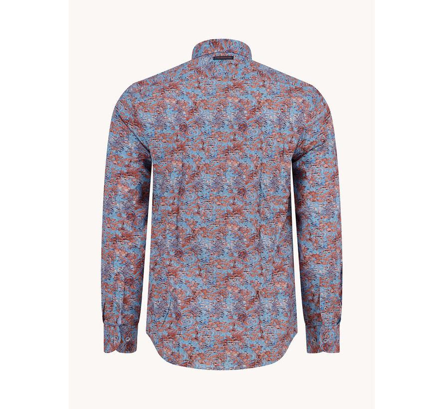 Overhemd Watercolor Lily Burnt Orange (33.001.451)