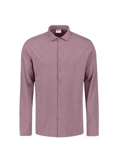 No Excess Shirt Jersey Melange Stretch Mauve (27410180 - 146)