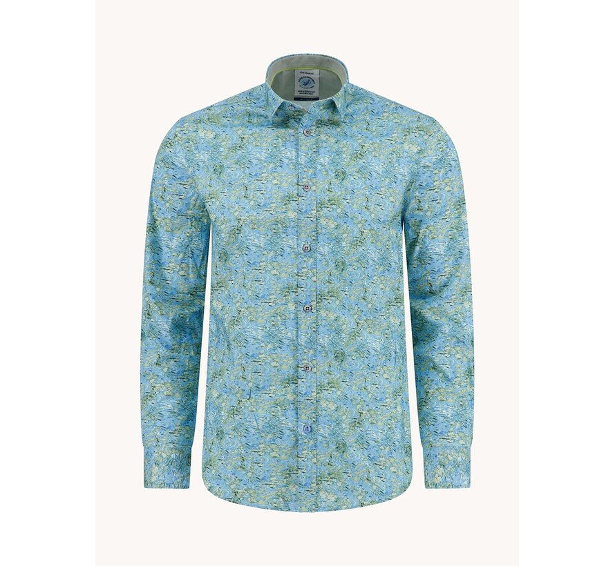 Overhemd Watercolor Lily Light Blue (33.001.610)