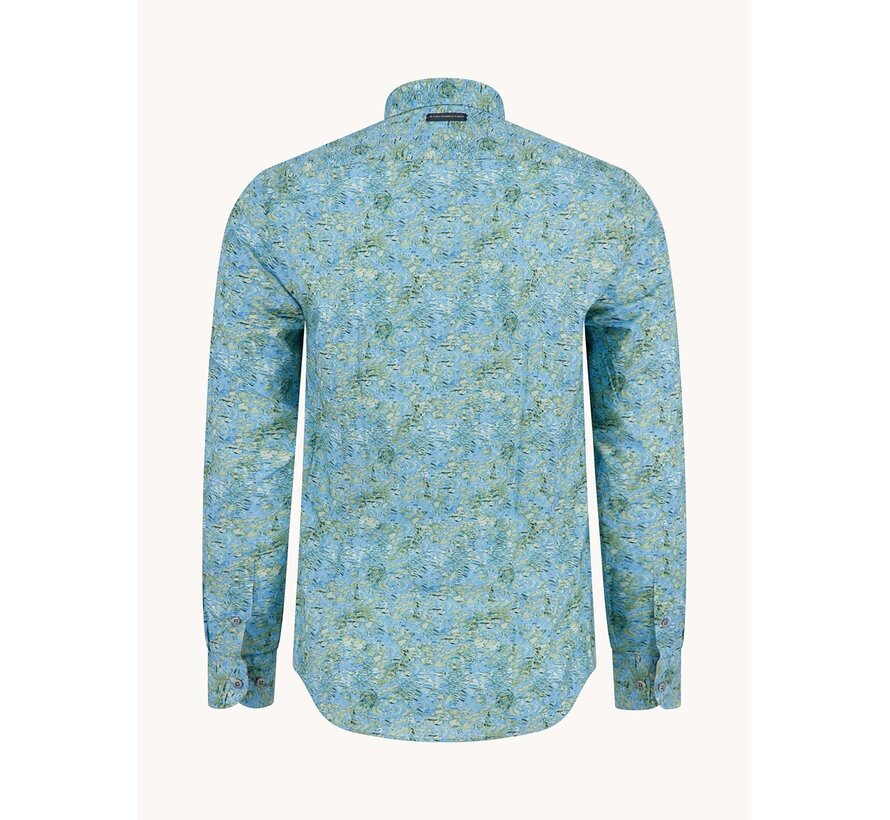 Overhemd Watercolor Lily Light Blue (33.001.610)