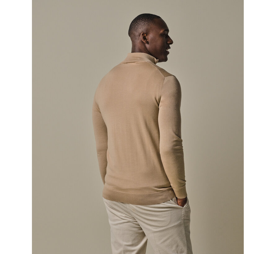 Pullover Half Zip Merino Beige (PPWJ30003B)