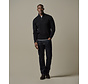 Profuomo Half Zip Trui Wool Blend Rib Navy (PPWJ30019E)