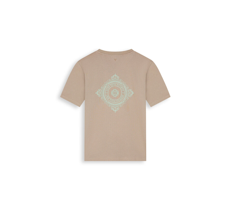 Family Crest T-shirt Taupe (26010104 - 53)