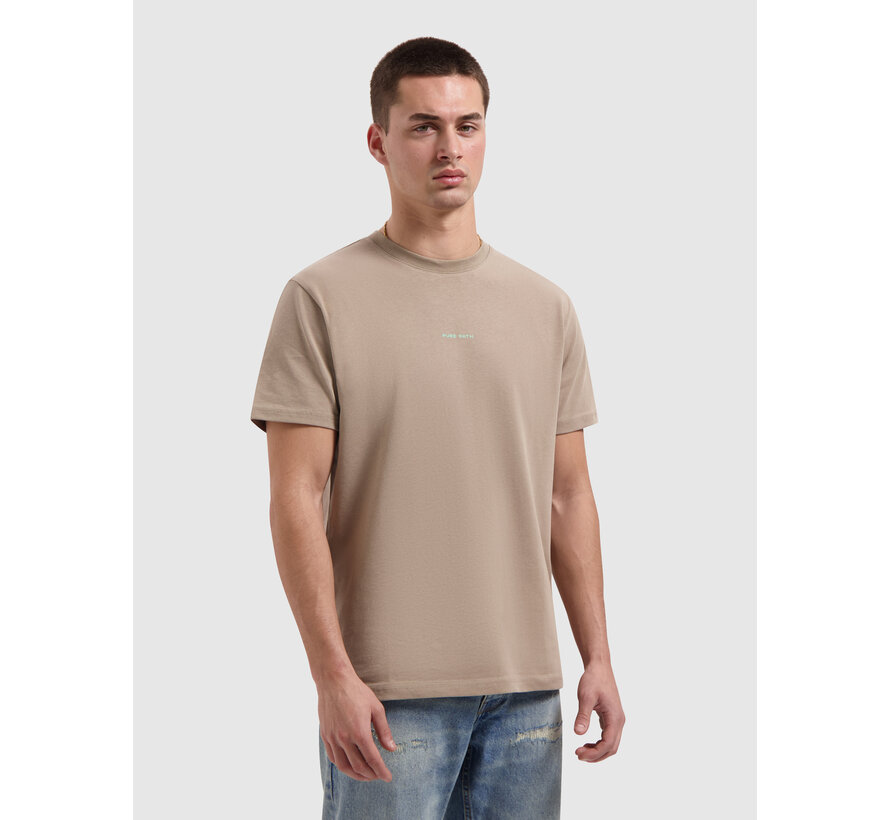 Family Crest T-shirt Taupe (26010104 - 53)