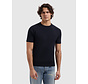 Drop-Needle Knitted T-shirt Navy (26010808 - 57)