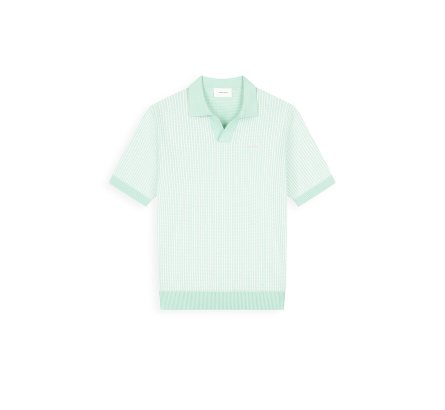 Knitted Polo Ladder Stitch Mint (26010807 - 14)