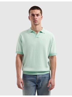 Pure Path Pure Path Knitted Polo Ladder Stitch Mint (26010807 - 14)