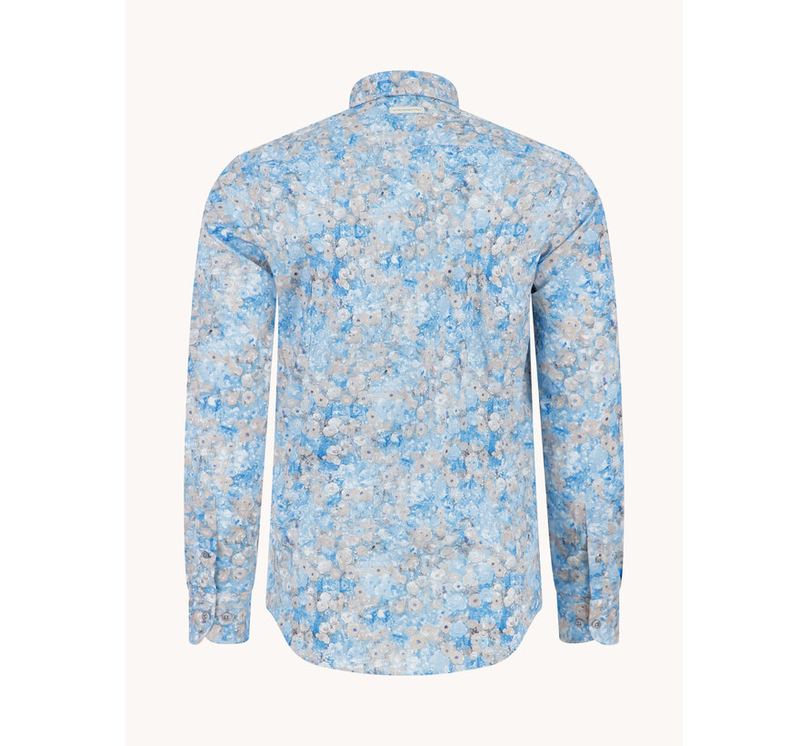 Overhemd Shirt Klimt Flower Light Blue (33.011 - 610)