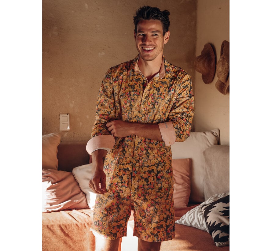 A Fish Named Fred Overhemd Shirt Klimt Flower Yellow (33.011 - 507)