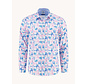 A Fish Named Fred Overhemd Shirt Abstract City Rose Pink (33.014 - 430)