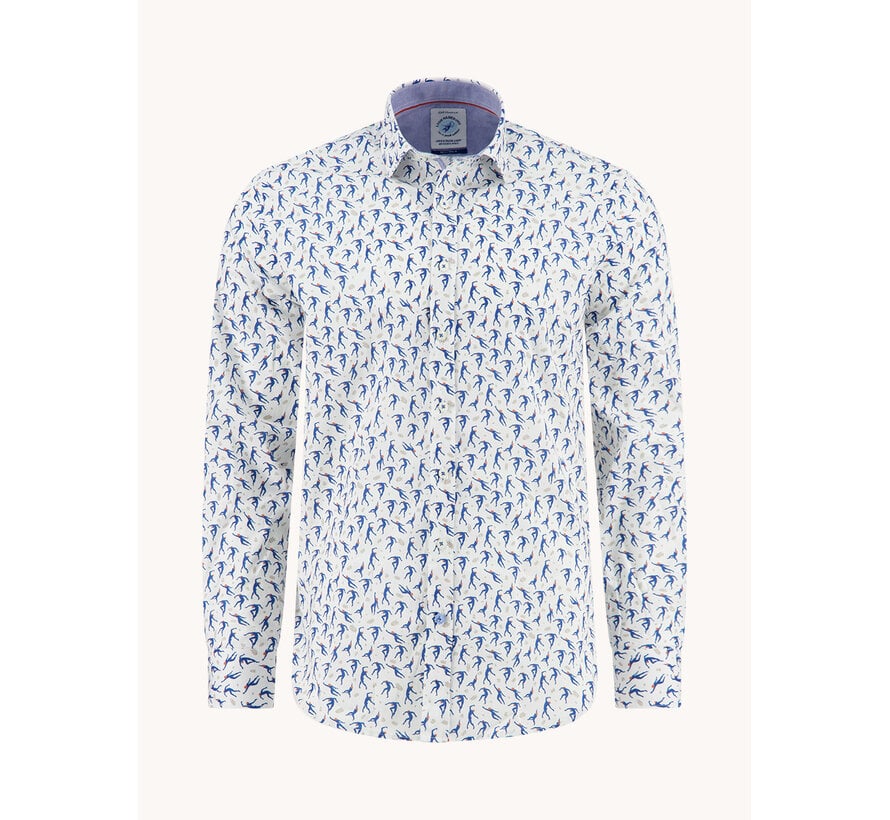 A Fish Named Fred Overhemd Shirt Dancing Offwhite (33.015 - 101)