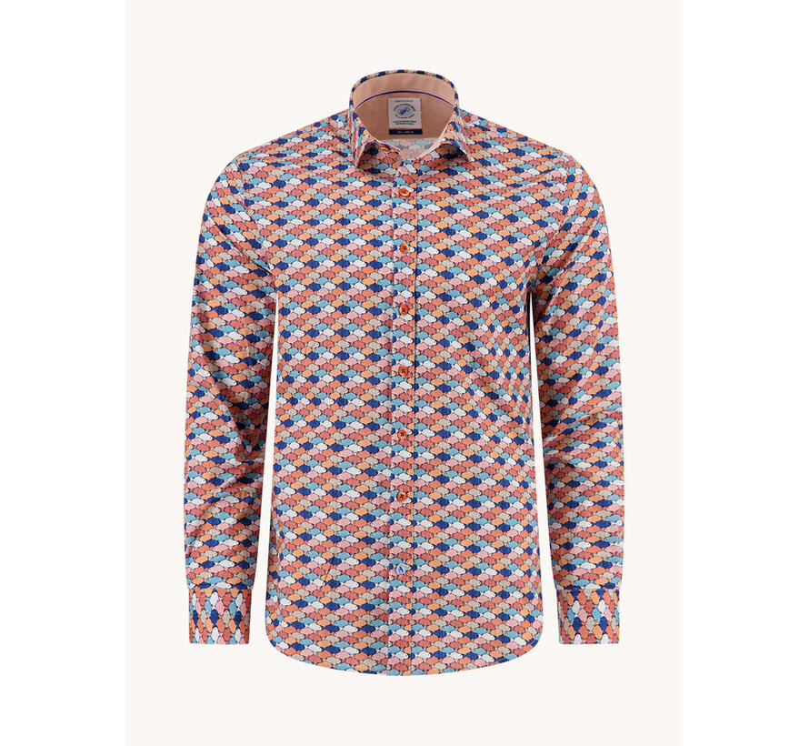 Overhemd Shirt Graphic Fish Multicolor All Color (33.019 - 073)