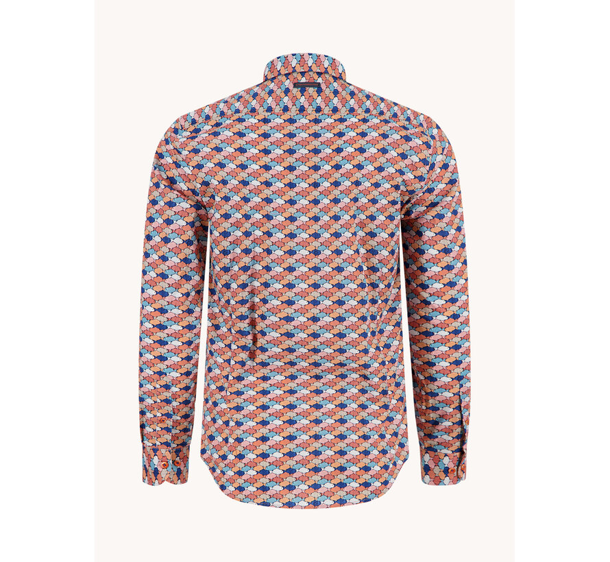 Overhemd Shirt Graphic Fish Multicolor All Color (33.019 - 073)
