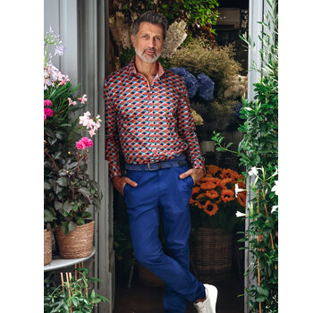 A Fish Named Fred Overhemd Shirt Graphic Fish Multicolor All Color (33.019 - 073)