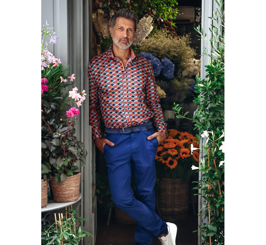 Overhemd Shirt Graphic Fish Multicolor All Color (33.019 - 073)