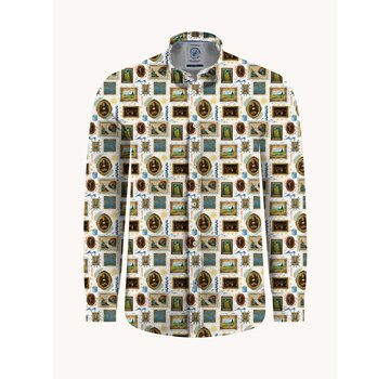 A Fish Named Fred Overhemd Shirt Portret Multicolor All Color (33.036 - 073)