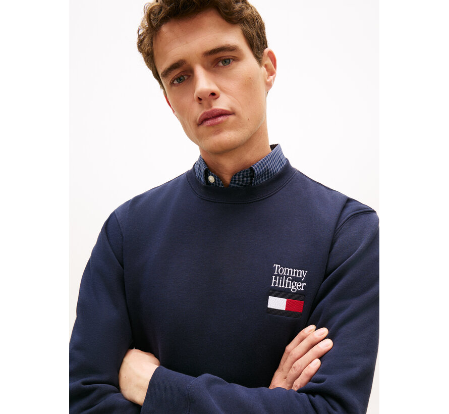Tommy Hilfiger Sweater Embro. Flag Navy (MW0MW42778 - DW5)