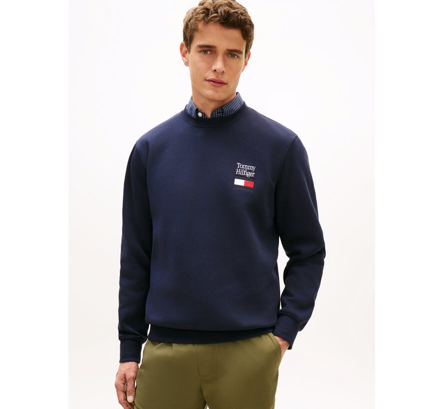 Tommy Hilfiger Sweater Embro. Flag Navy (MW0MW42778 - DW5)