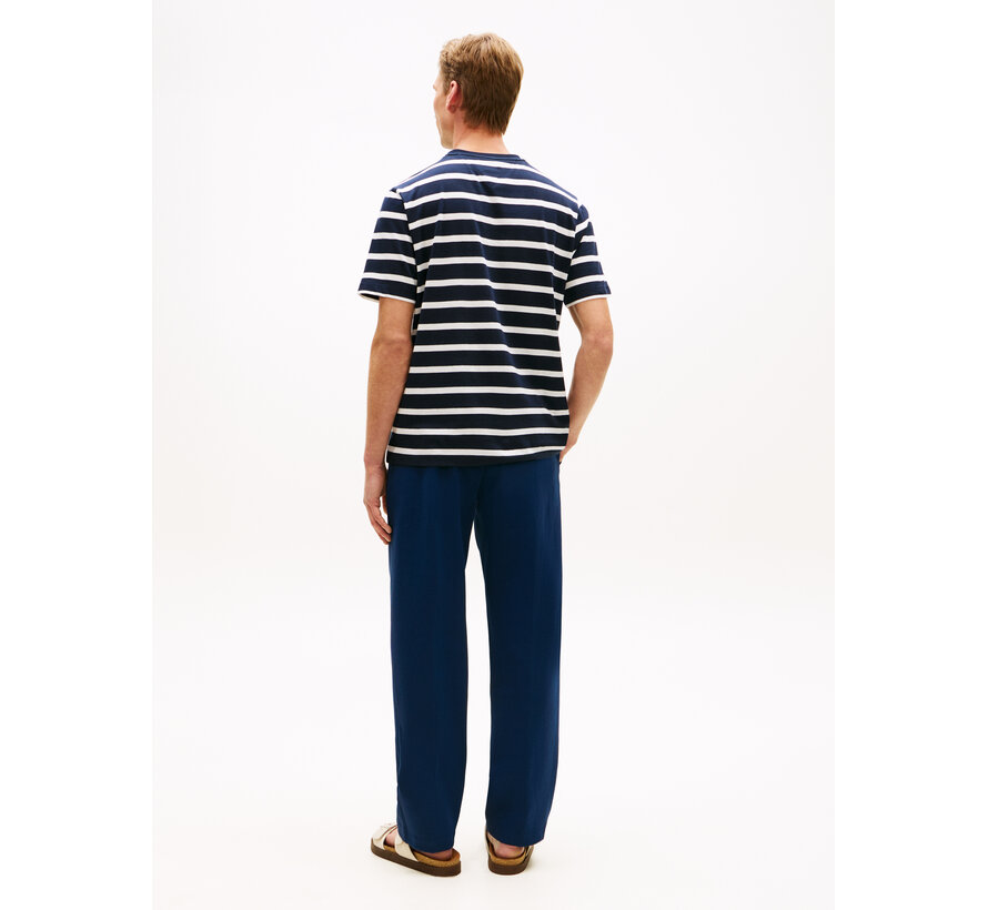 T-shirt Regular Fit Stripe Pocket Navy/Ecru (MW0MW41378 - 0BC)