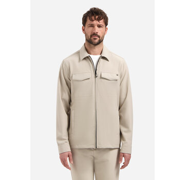 No Excess No Excess Overshirt Full Zipper Stretch Sedoc Stone (N5104 - 014)