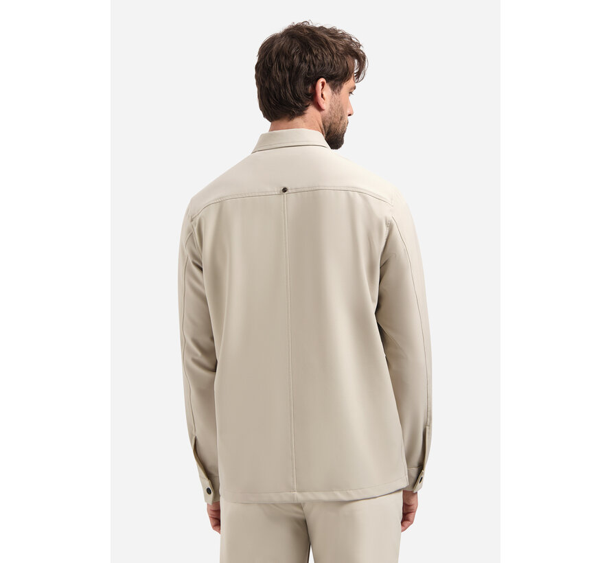 No Excess Overshirt Full Zipper Stretch Sedoc Stone (N5104 - 014)