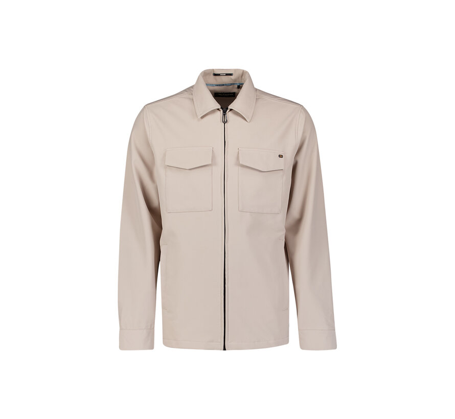Overshirt Full Zipper Stretch Sedoc Stone (N5104 - 014)