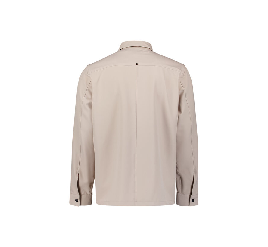 Overshirt Full Zipper Stretch Sedoc Stone (N5104 - 014)