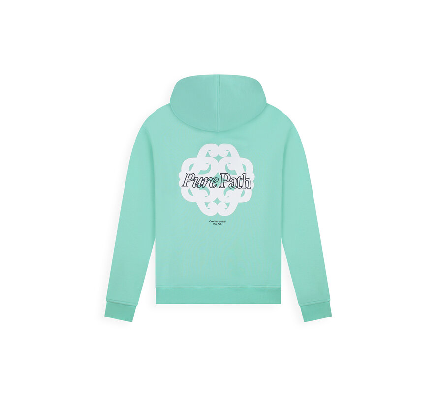 Pure Path Hooded Sweater Bold Emblem Mint (26010303 - 14)