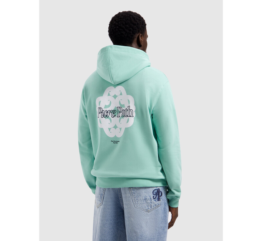 Pure Path Hooded Sweater Bold Emblem Mint (26010303 - 14)