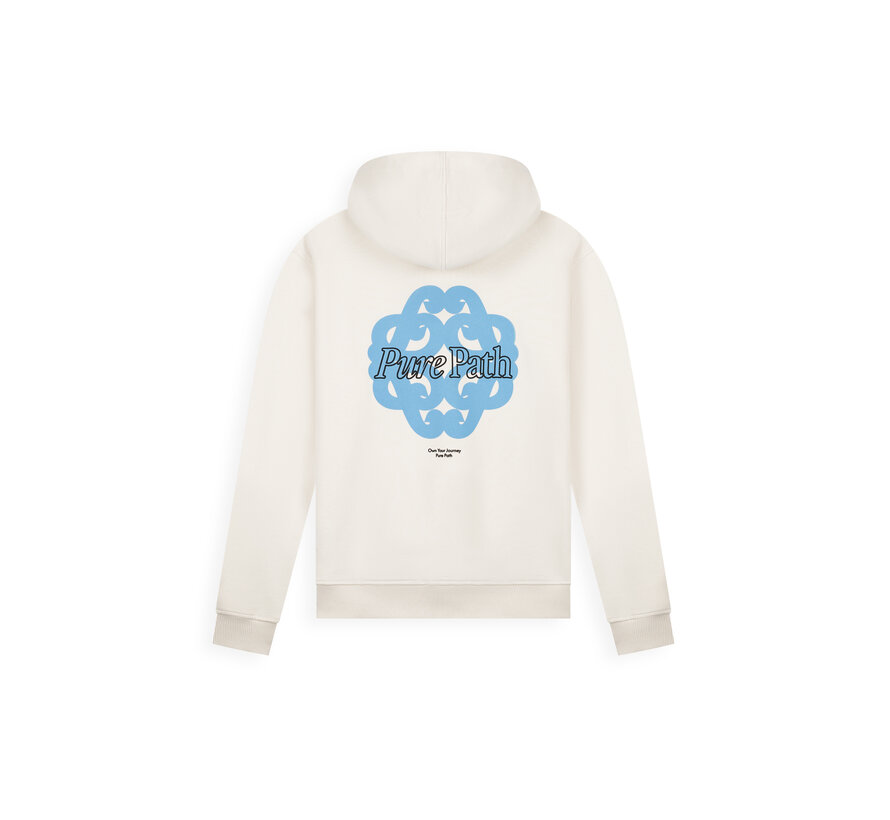 Pure Path Hooded Sweater Bold Emblem Ecru (26010303 - 54)