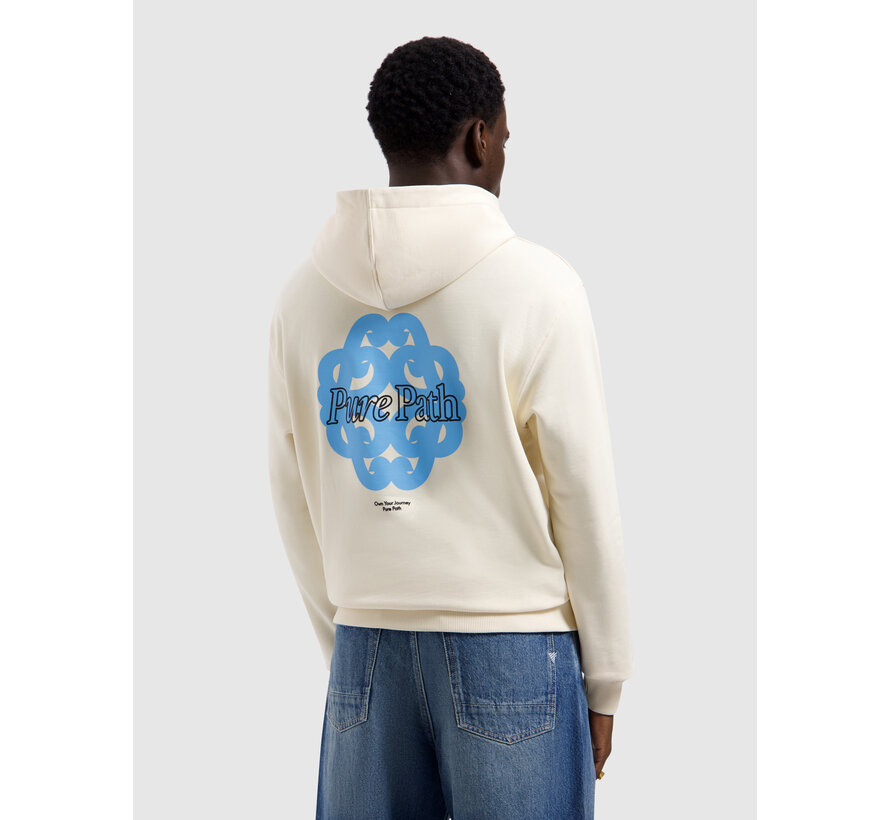 Pure Path Hooded Sweater Bold Emblem Ecru (26010303 - 54)
