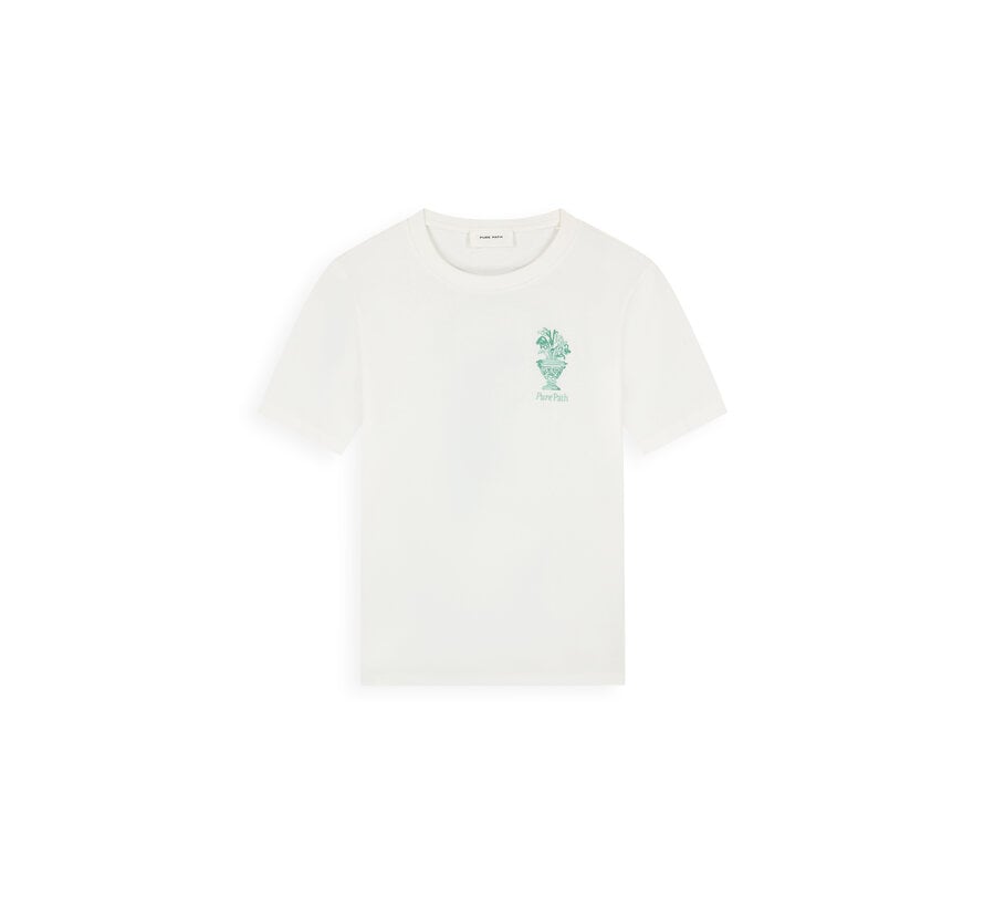 Pure Path T-shirt Embroidered Vase Off White (26010106 - 45)