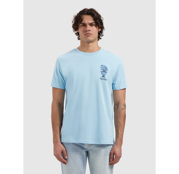 Pure Path T-shirt Embroidered Vase Sky Blue (26010106 - 99)