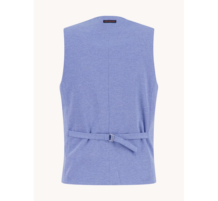 A Fish Named Fred Gilet Waistcoat Melange Pique Light Blue (33.134 - 610)